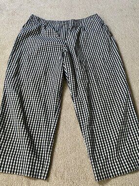 Talbots Capri Gingham Checkered Pants Size 12